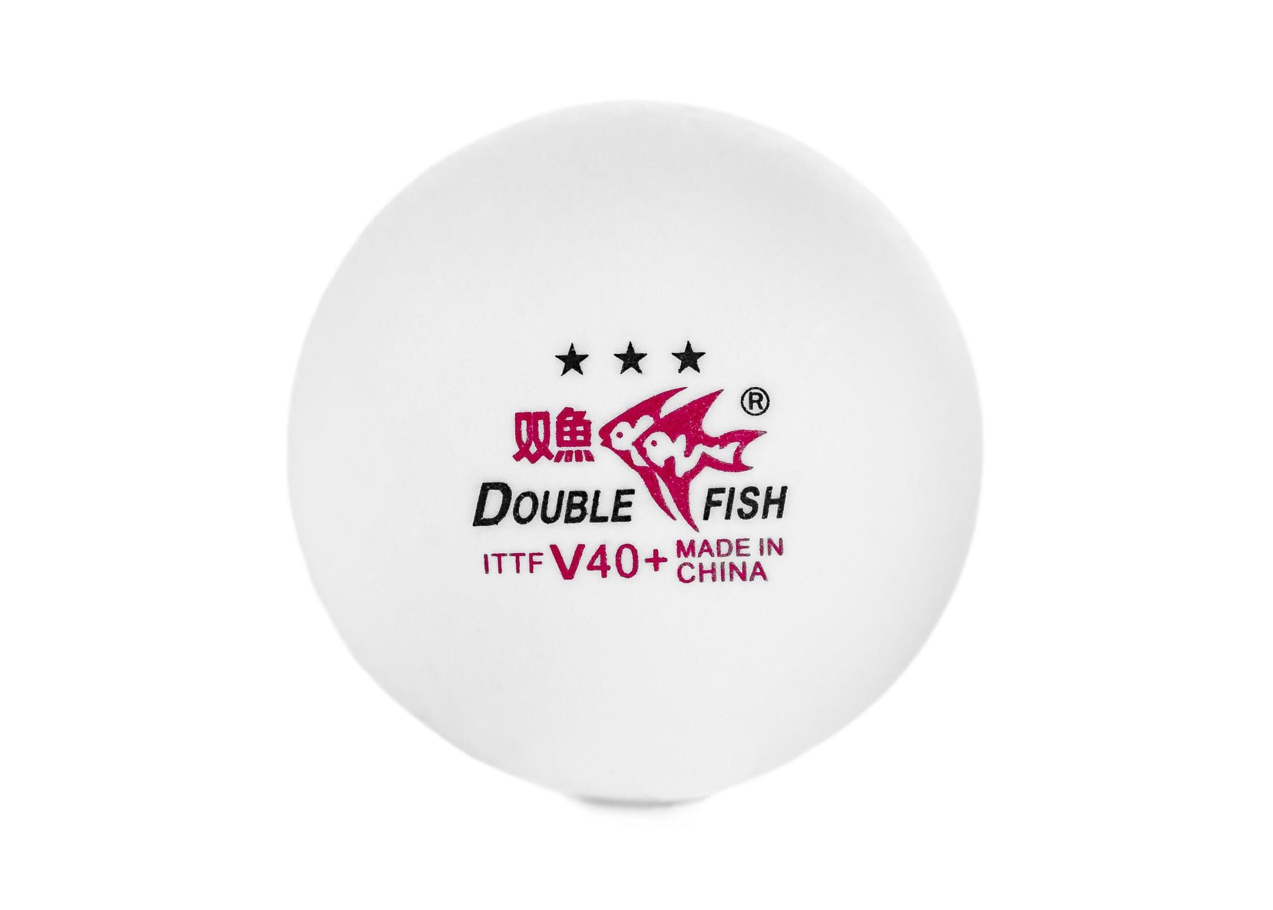 Double Fish V40+ 3 estrelas ITTF 10 Bolas